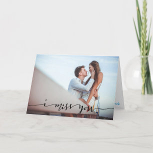 Je pense à toi Carte photo personnalisée