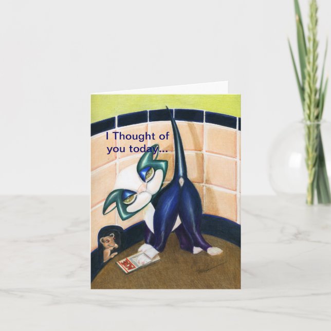 Je pense à vous aujourd'hui, carte de billet, par  (Devant)