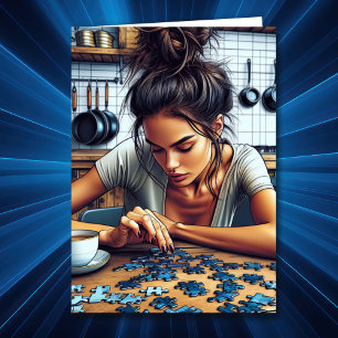 Je Pense À Vous.   Carte d'amitié