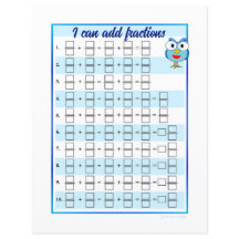 Je peux ajouter et soustraire des fractions Modèle