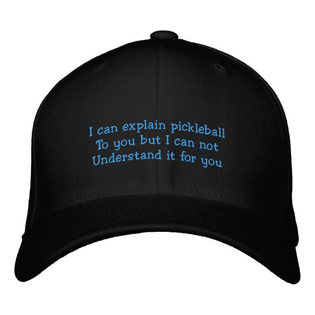 Je peux expliquer le pickleball Casquette brodé (Devant)