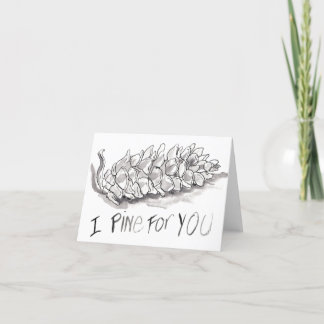"Je pin pour vous", un "coup manqué vous" carte de