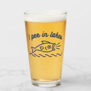 Je Pisse Dans Les Lacs Verre À Bière Drôle