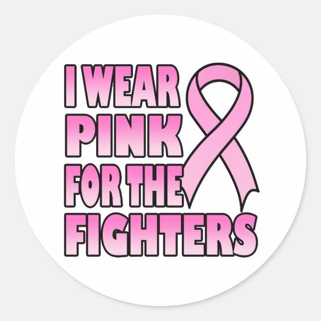 Je porte du rose pour le Sticker des Combattants (Devant)
