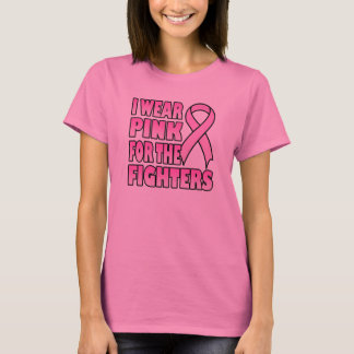Je porte le rose pour le T-shirt de combattants