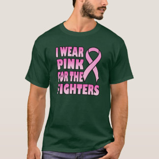 Je porte le rose pour le T-shirt des hommes de