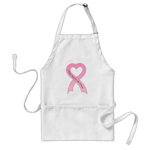 Je porte le rose pour mon tablier de ruban de rose