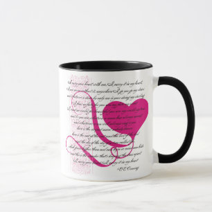 Je porte votre tasse de café de coeur