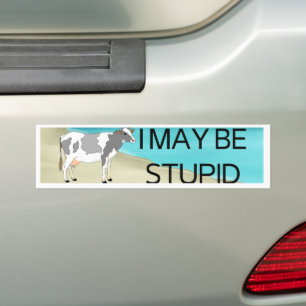 Je Pourrais Être Stupide Sticker pare-chocs St