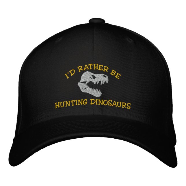 Je préfère chasser des dinosaures Casquettes brodé (Devant)