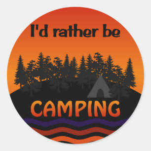 Je préfère être des autocollants de camping