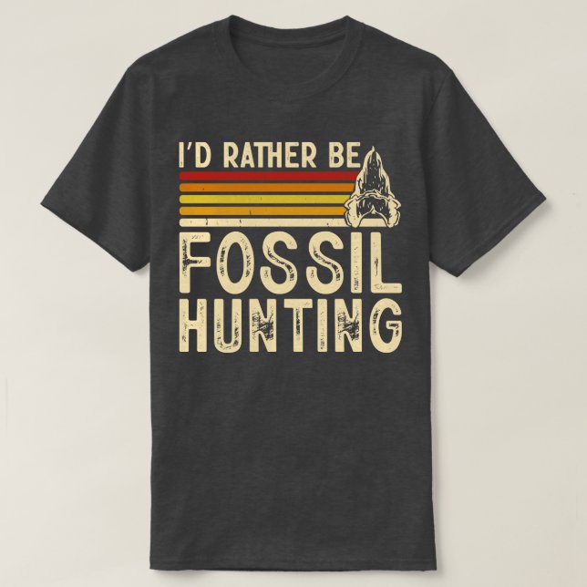 Je Préfère Être Un T-shirt Chasse Fossil Pour Femm (Design devant)