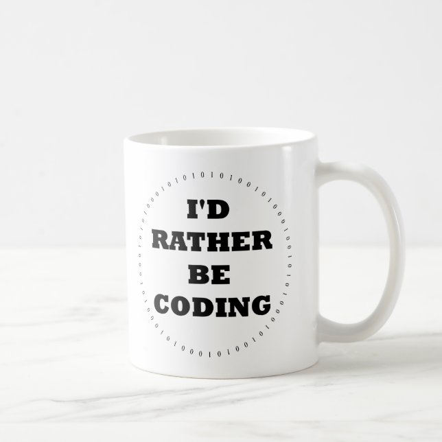 Je préférerais coder Mug (Droite)