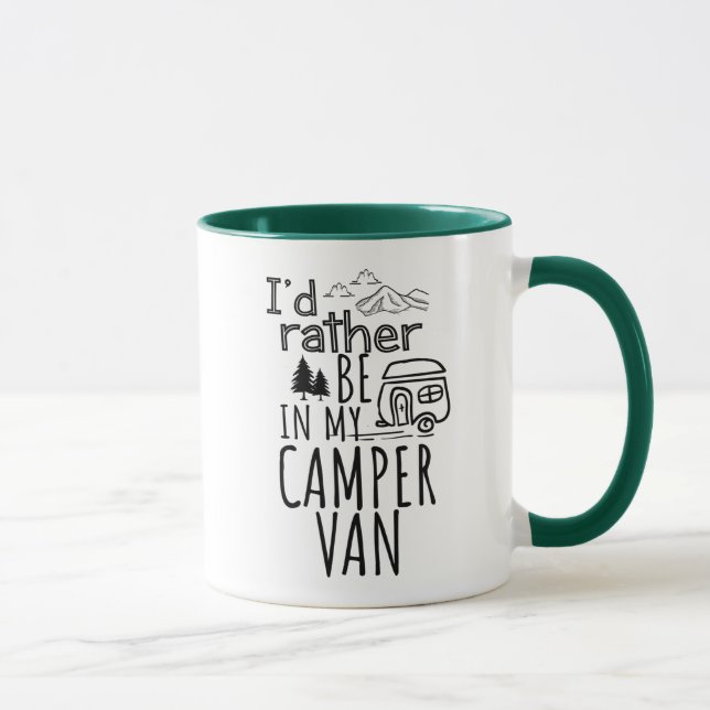 Je préférerais être dans mon Camper Van Coffee Mug (Droite)