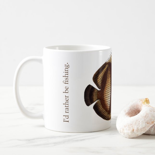Je préférerais pêcher Mug (Avec donut)