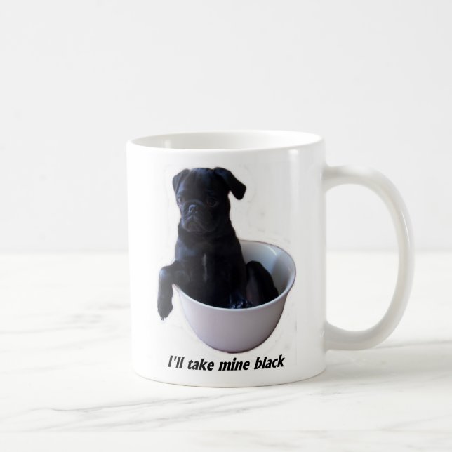 Je prendrai les miens noirs - tasse noire de (Droite)