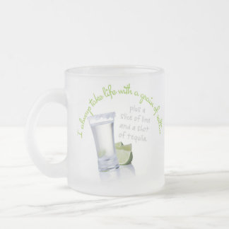 Je prends toujours la vie avec une tasse de grain