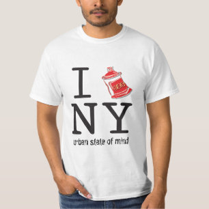 Je pulvérise le T-shirt de graffiti de NY
