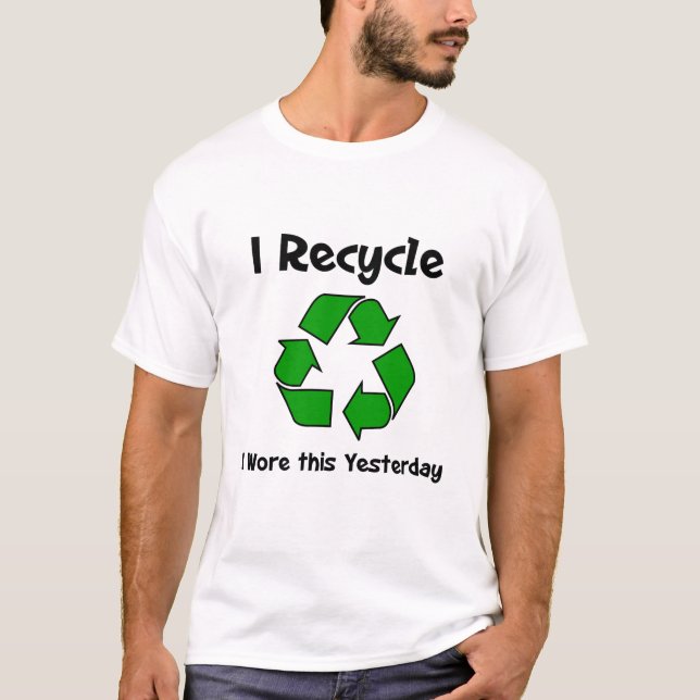 Je Recycle J'Ai Mangé Ce T-shirt Hier (Devant)
