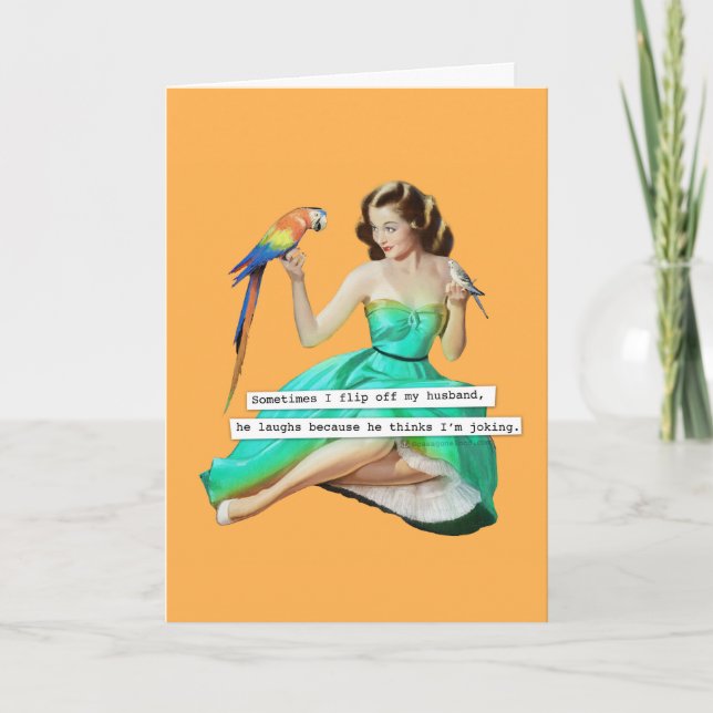 Je Retourne Ma Carte D'Anniversaire De Mari (Devant)