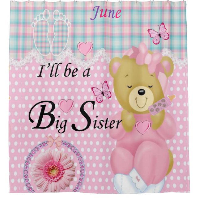 Je serai une grande soeur en juin, Douche rideau (Devant)