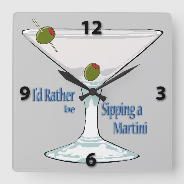 Je siroterais plutôt une horloge de Martini (Recto)