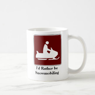Je Snowmobiling plutôt la tasse de café