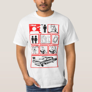 Je souhaite que j'aie été un T-shirt plus grand