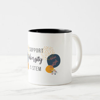 "Je soutiens la diversité tasse mignonne dans