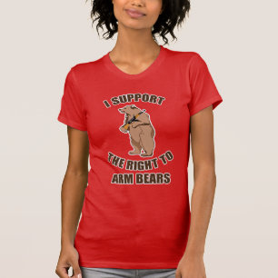 Je soutiens la droite d'armer le T-shirt d'ours