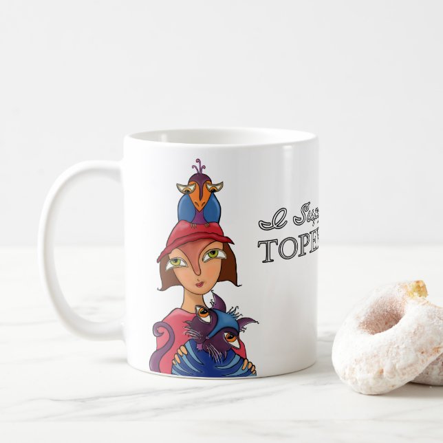 Je soutiens la Topeka Art Guild Mug (Avec donut)
