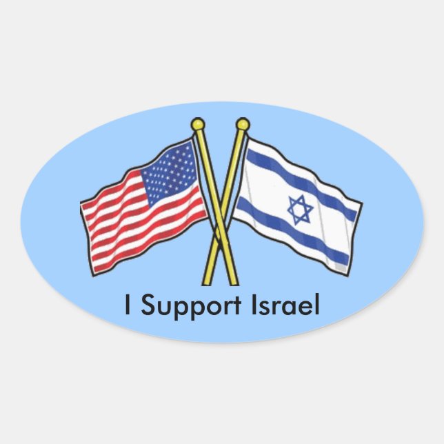 Je soutiens les autocollants d'Israël (Devant)