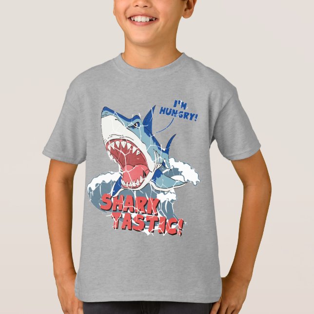Je suis affamé Shark Tastic Kids T-shirt (Devant)