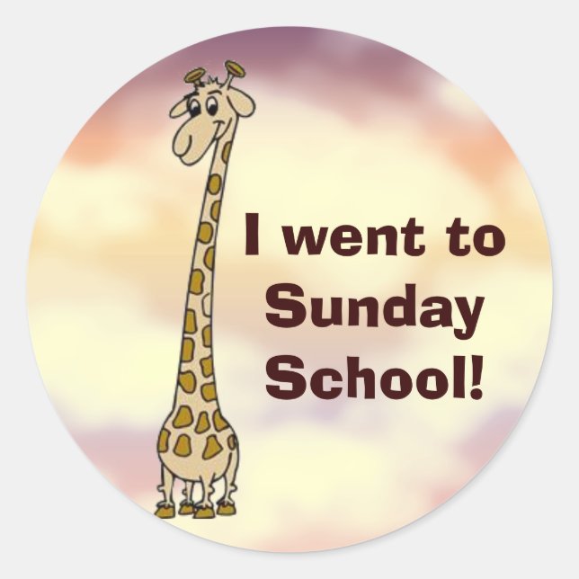 Je suis allé à Stickers de l'école du dimanche (Devant)