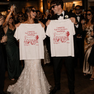 Je suis allé au t-shirt de mariage extérieur de no