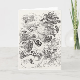 "Je suis allé m'asseoir tranquillement carte de