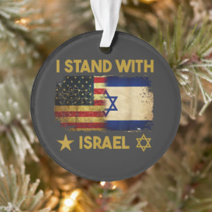 Je suis avec Israël Drapeau Amérique