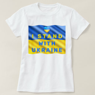 Je Suis Avec Le Drapeau Ukrainien T-shirt Ukraine