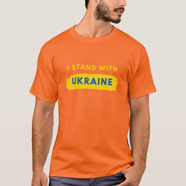Je Suis Avec Le T-shirt Ukraine (Devant)