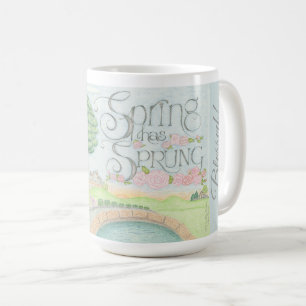 JE SUIS Bénis ! Tasse à café Le Printemps Est Arri