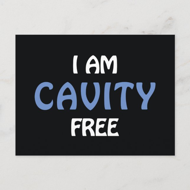 Je suis Cavity Free Carte postale (Devant)