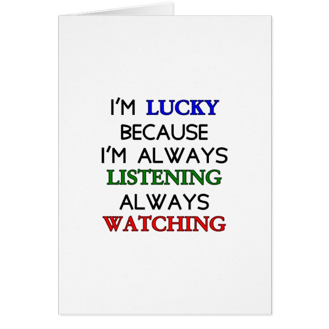 Je suis chanceux (Devant)