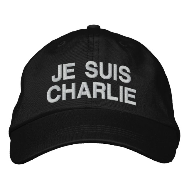 Je Suis Charlie Baseball Cap Bestickte Baseballkappe (Vorderseite)