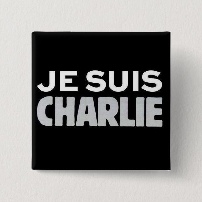 Je Suis Charlie Button (Vorderseite)
