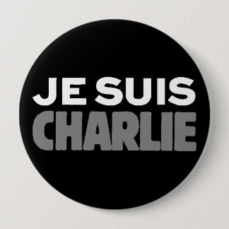 Je Suis Charlie - ich bin Charlie-Schwarzes Button