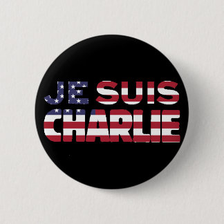 Je Suis Charlie - ich bin Charlie-Sterne und Button
