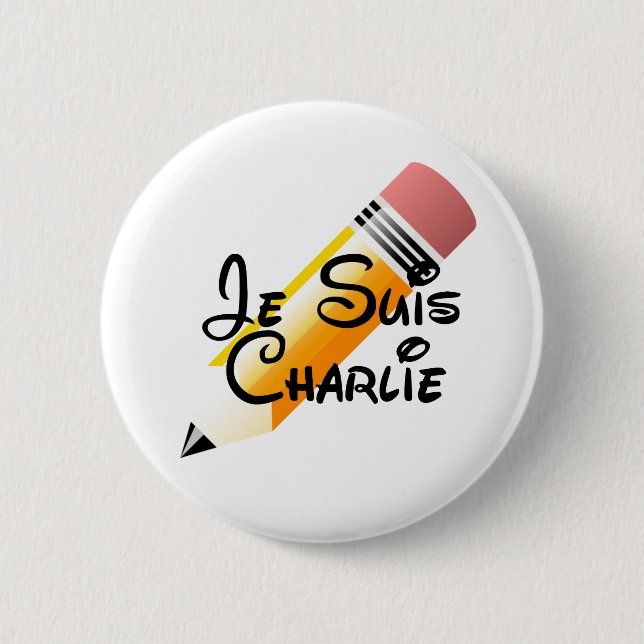 Je Suis Charlie Knopf Button (Vorderseite)