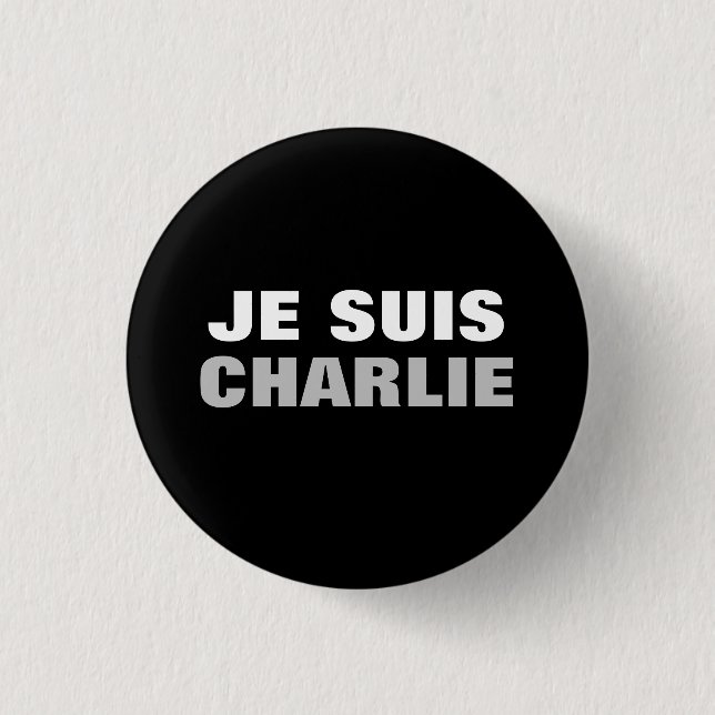 Je Suis Charlie OS Button (Vorderseite)