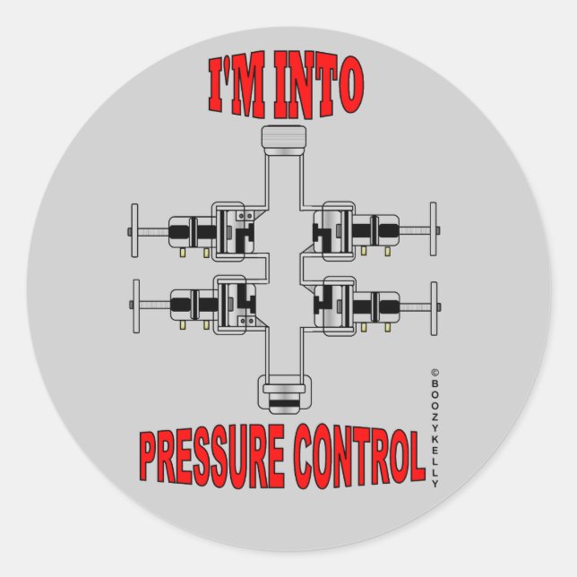 Je suis dans le contrôle de la pression, Sticker à (Devant)