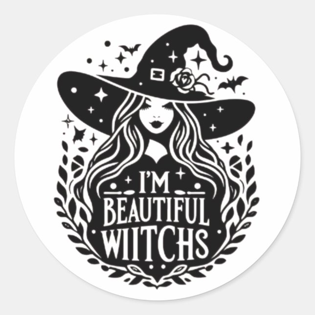 Je suis de Beaux Stickers sorciers (Devant)